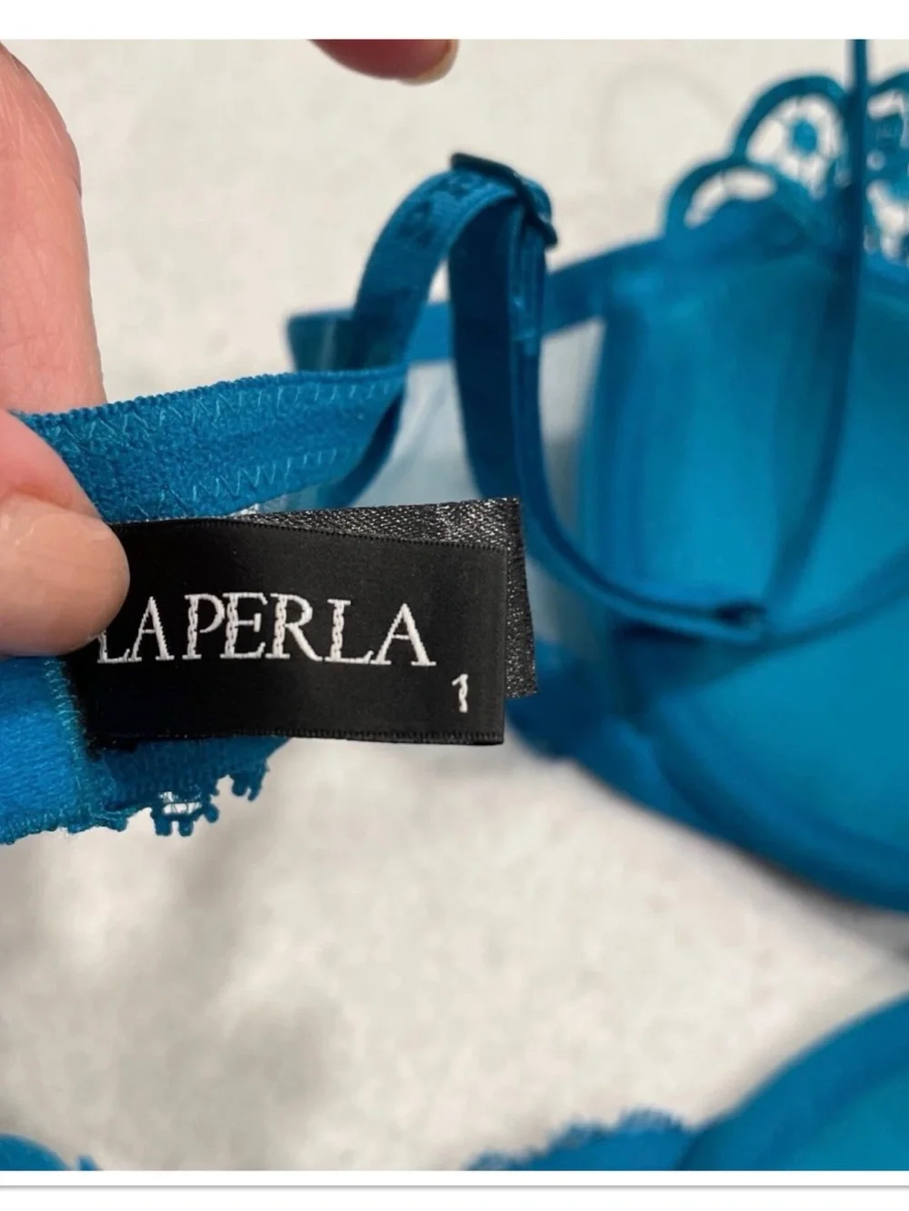 La Perla Noche De Viento Macrame Fan Motifs Leavers Lace Push Up Bra 32B $350